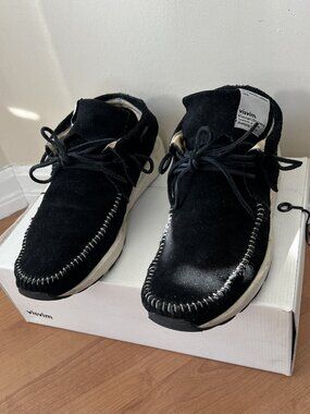 VISVIM FBT ANCESTOR Suede Sneakers – Black, US 9.5